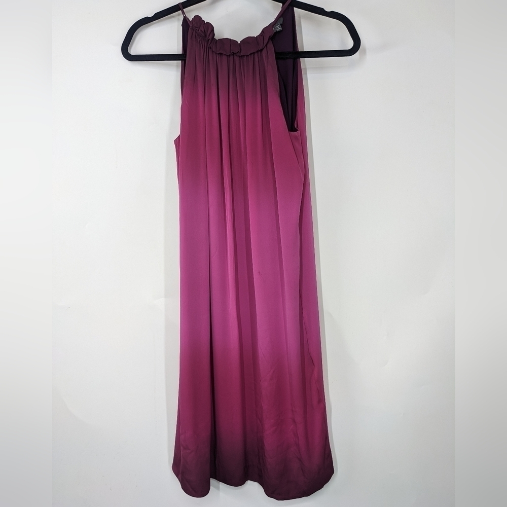 VINCE. Silk Ombre Halter Dress